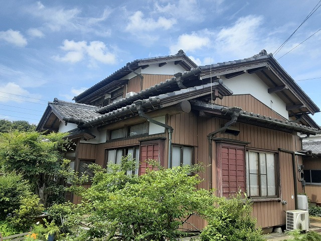 和風住宅の雨どい調査